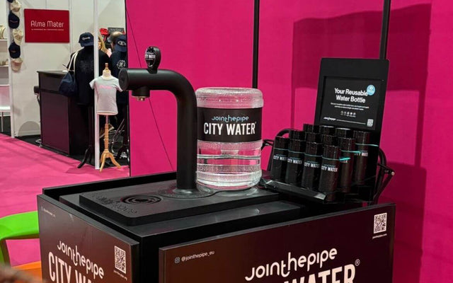 Join the Pipe City Water cart promoting sustainability at the sustainable museum trade fair.