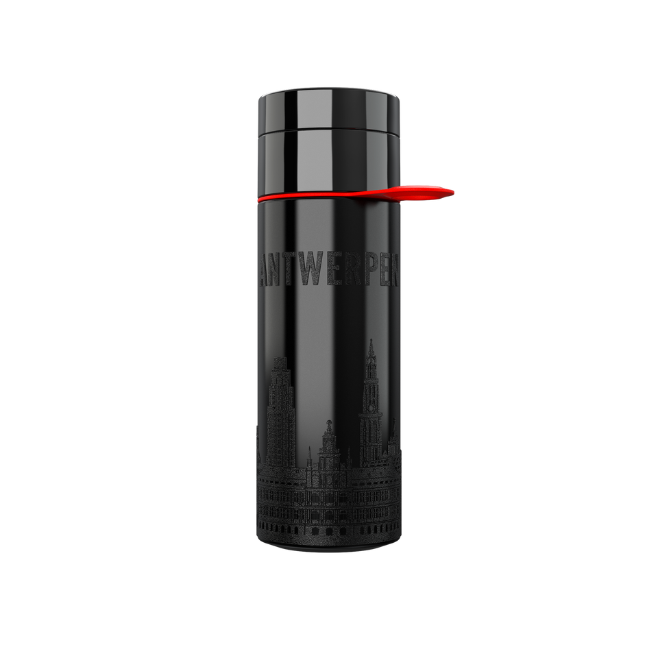 Branded Water Bottle (City Bottle) | Antwerp Bottle 0.5L Bottle Color: Black | Join The Pipe