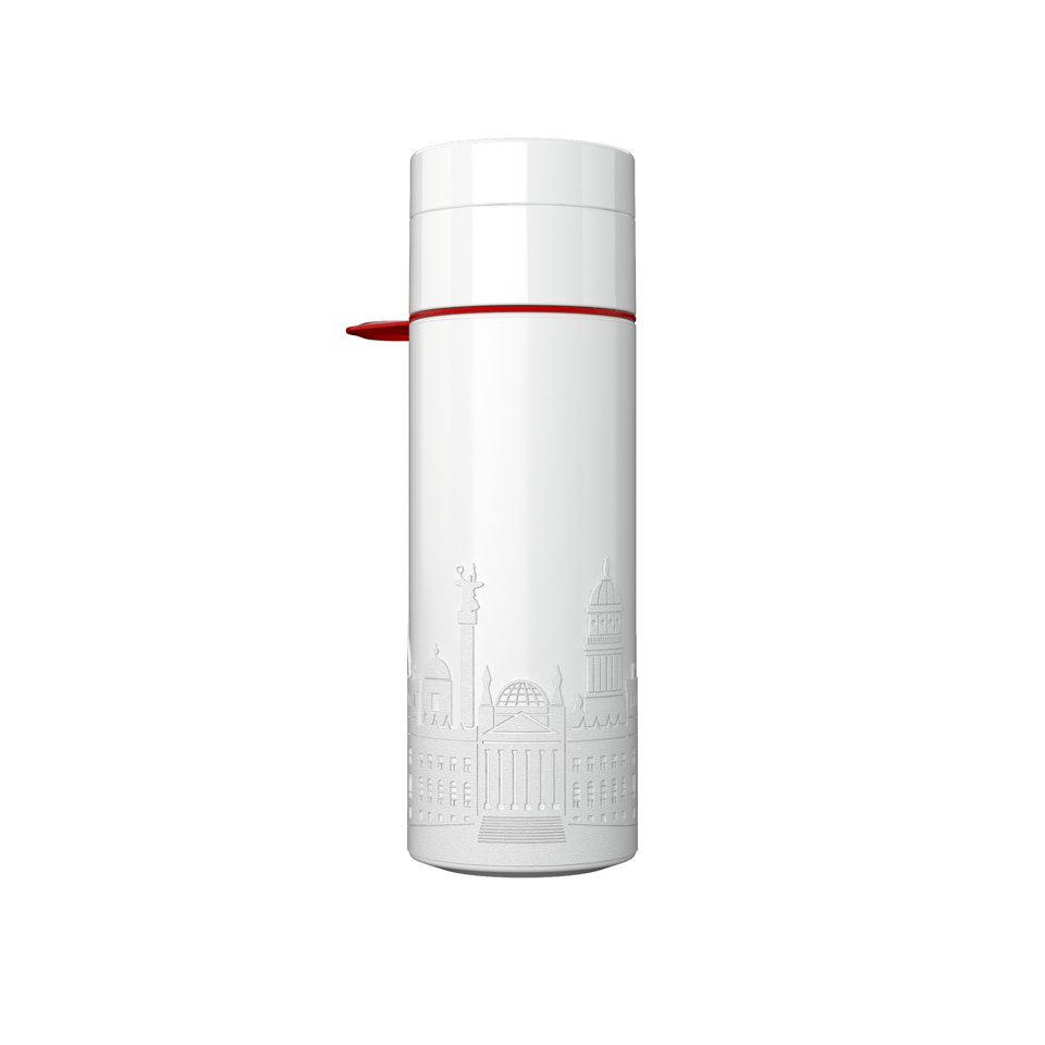 Branded Water Bottle (City Bottle) | Berlin Bottle 0.5L Bottle Color: White, Black | Join The Pipe