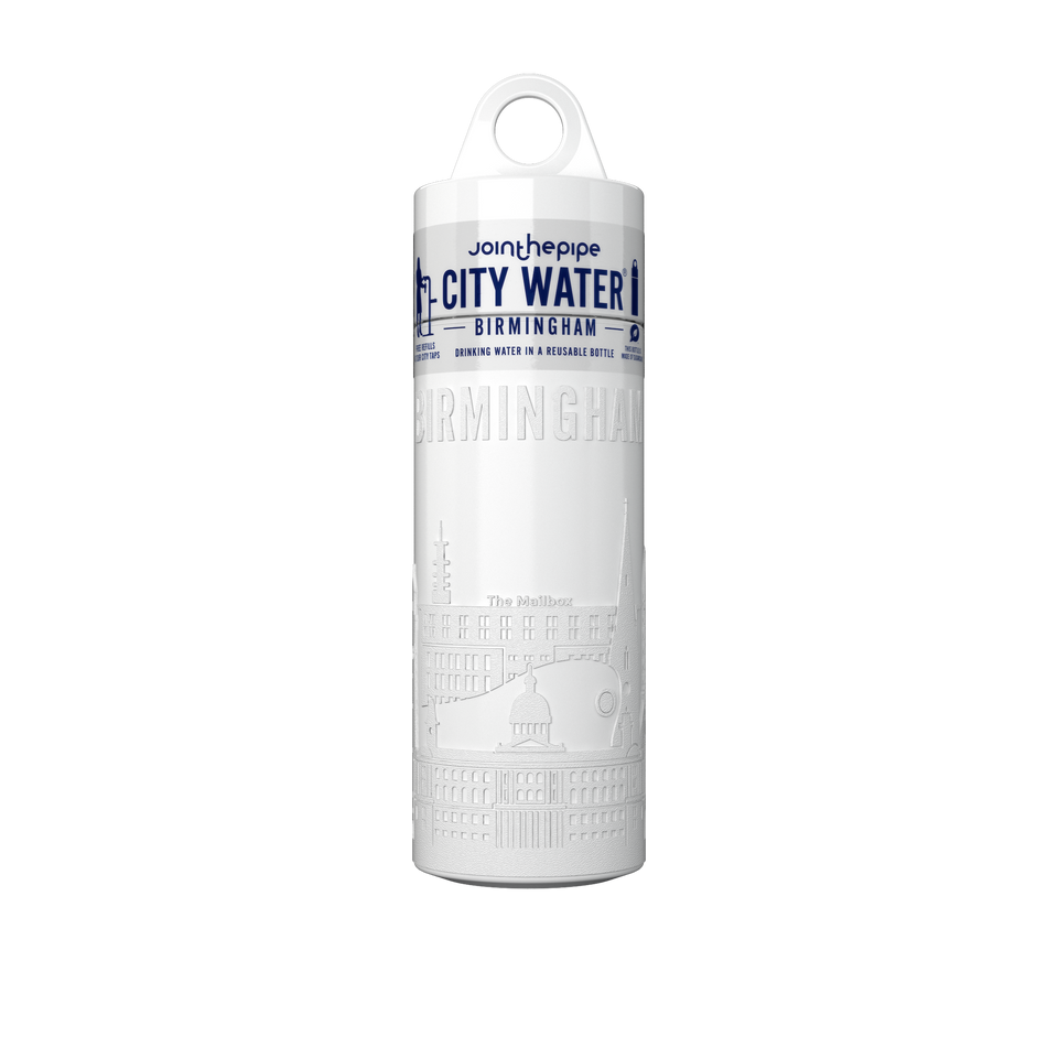 Filled Bottle | Birmingham City Water Color: White | Join The Pipe