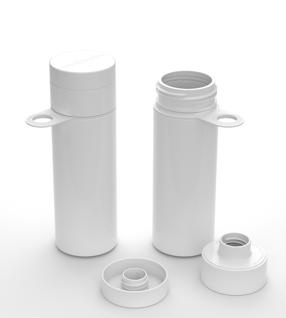 Branded Water Bottle (City Bottle) | London Bottle 0.5L Bottle Color: White, Black | Join The Pipe