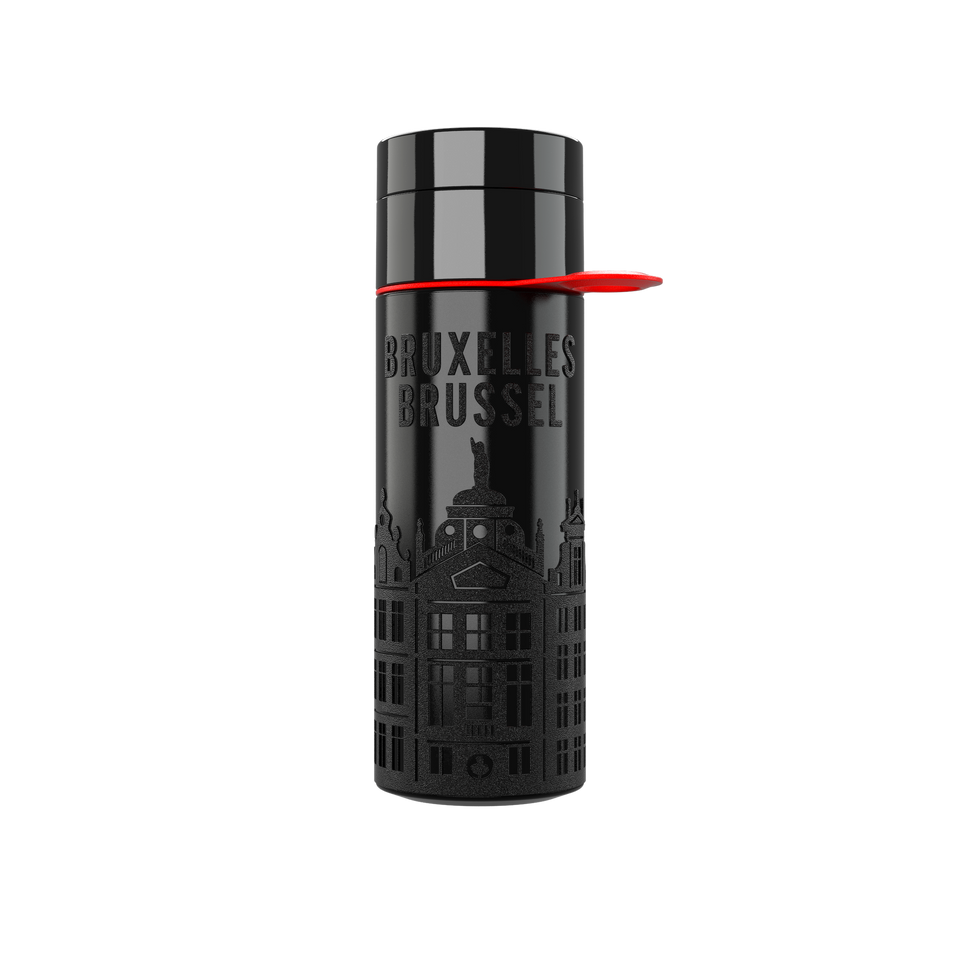 Branded Water Bottle (City Bottle) | Brussels Bottle 0.5L Bottle Color: Black | Join The Pipe