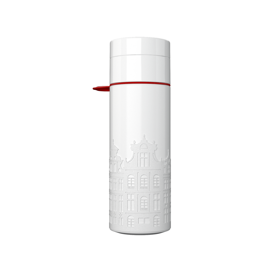 Branded Water Bottle (City Bottle) | Brussels Bottle 0.5L Bottle Color: White, Black | Join The Pipe