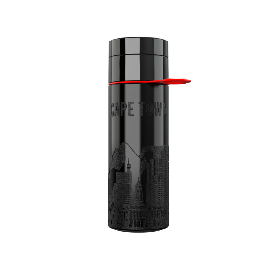 Branded Water Bottle (City Bottle) | Cape Town Bottle 0.5L Bottle Color: Black | Join The Pipe
