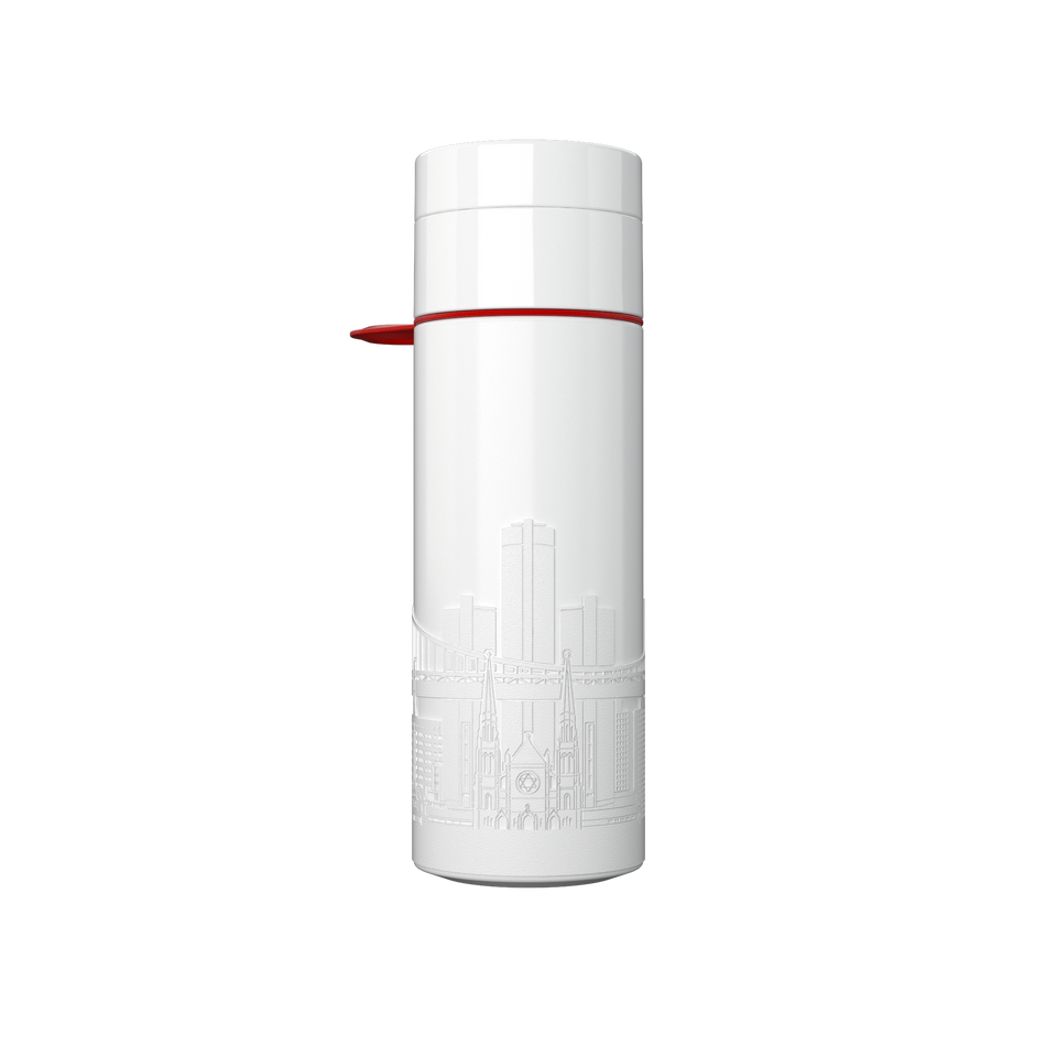 Branded Water Bottle (City Bottle) | Detroit Bottle 0.5L Bottle Color: White, Black | Join The Pipe