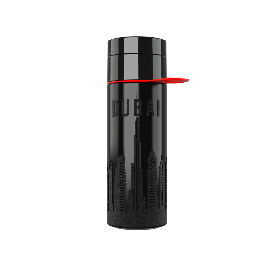 Branded Water Bottle (City Bottle) | Dubai Bottle 0.5L Bottle Color: Black | Join The Pipe