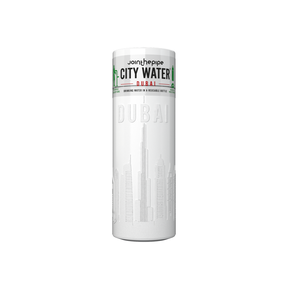 Filled Bottle | Dubai City Water Color: White | Join The Pipe