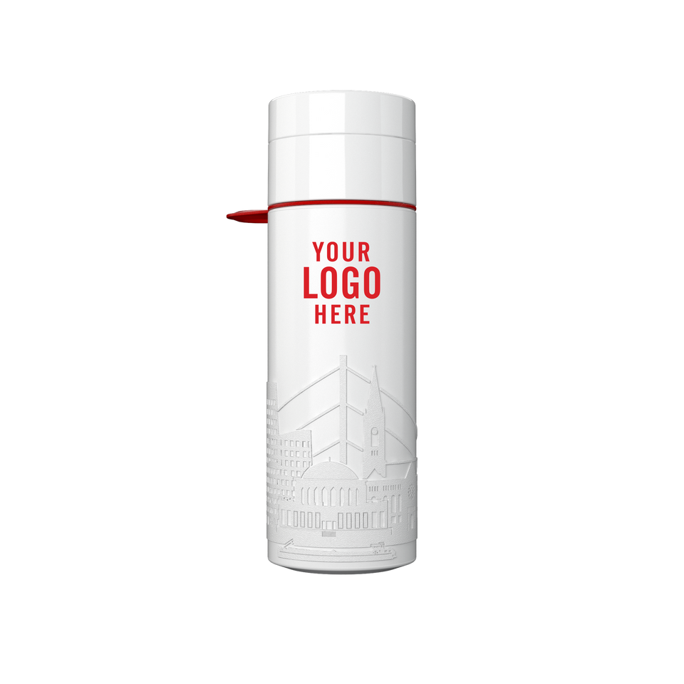 Branded Water Bottle (City Bottle) | Dusseldorf Bottle 0.5L Bottle Color: White, Black | Join The Pipe