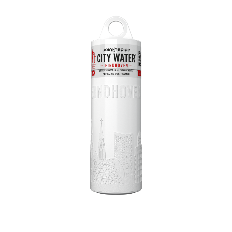 Filled Bottle | Eindhoven City Water Color: White | Join The Pipe