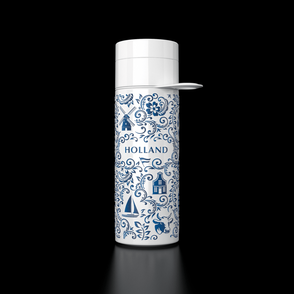 Holland Bottle Delft Blue 0.5L - Water Bottle (City Bottle) | Join The Pipe