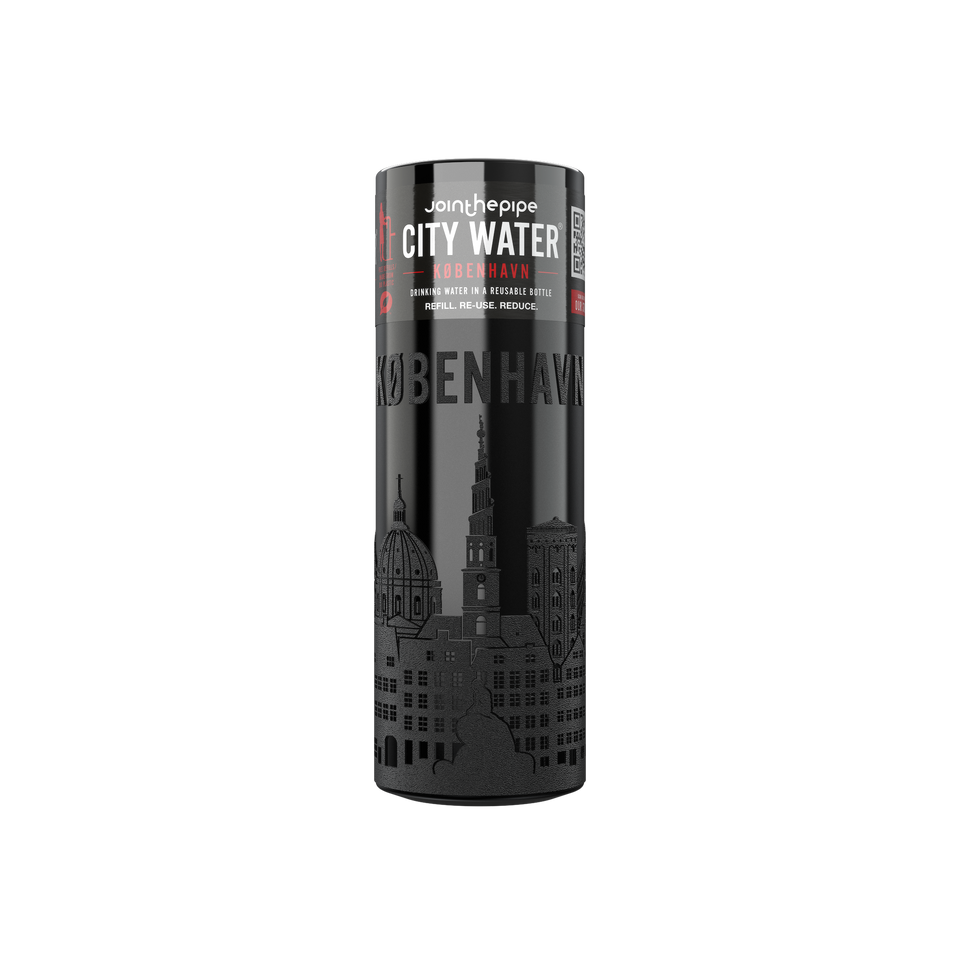 Filled Bottle | Copenhagen City Water Color: Black | Join The Pipe