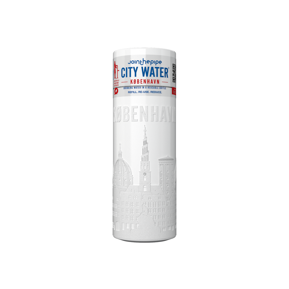 Filled Bottle | Copenhagen City Water Color: White | Join The Pipe