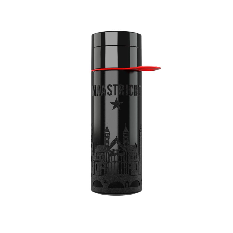 Branded Water Bottle (City Bottle) | Maastricht Bottle 0.5L Bottle Color: Black | Join The Pipe