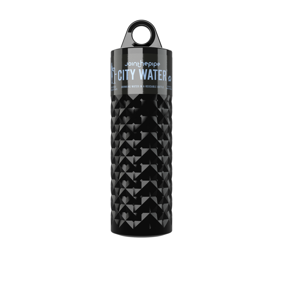 Filled Bottle | City Water Nairobi Bottle Color: Black | Join The Pipe