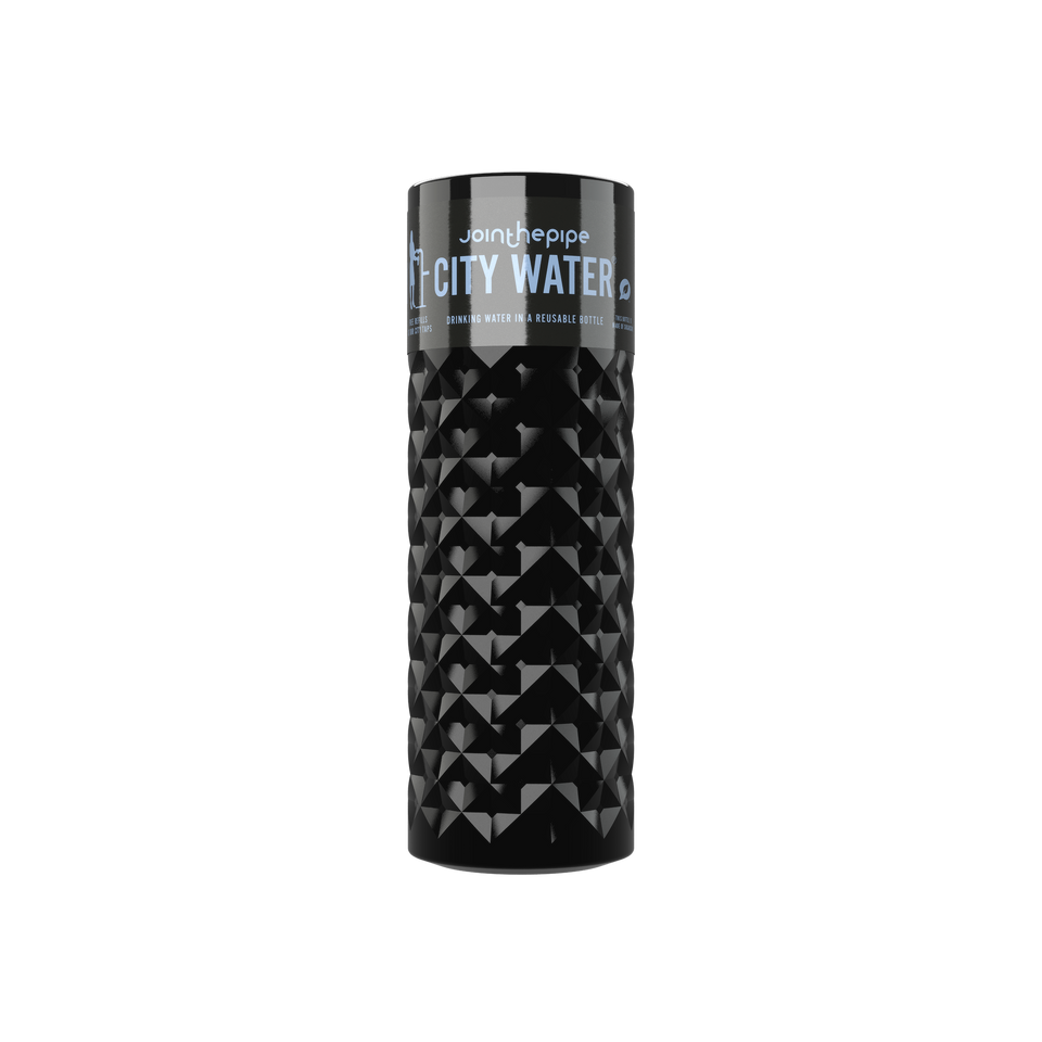 Filled Bottle | City Water Nairobi Bottle Color: Black | Join The Pipe