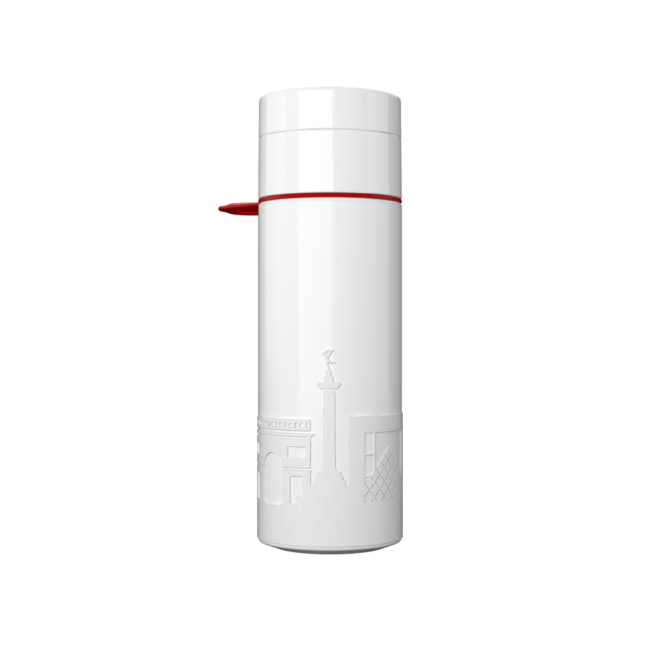 Branded Water Bottle (City Bottle) | Paris Bottle 0.5L Bottle Color: White, Black | Join The Pipe