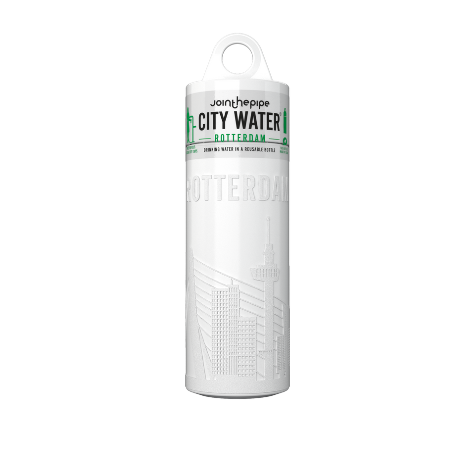 Filled Bottle | Rotterdam City Water Color: White | Join The Pipe