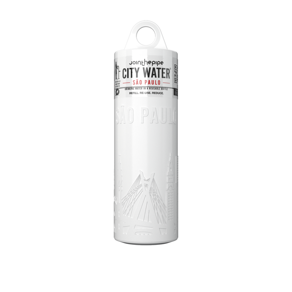 Filled Bottle | Sao Paulo City Water Color: White, Black | Join The Pipe