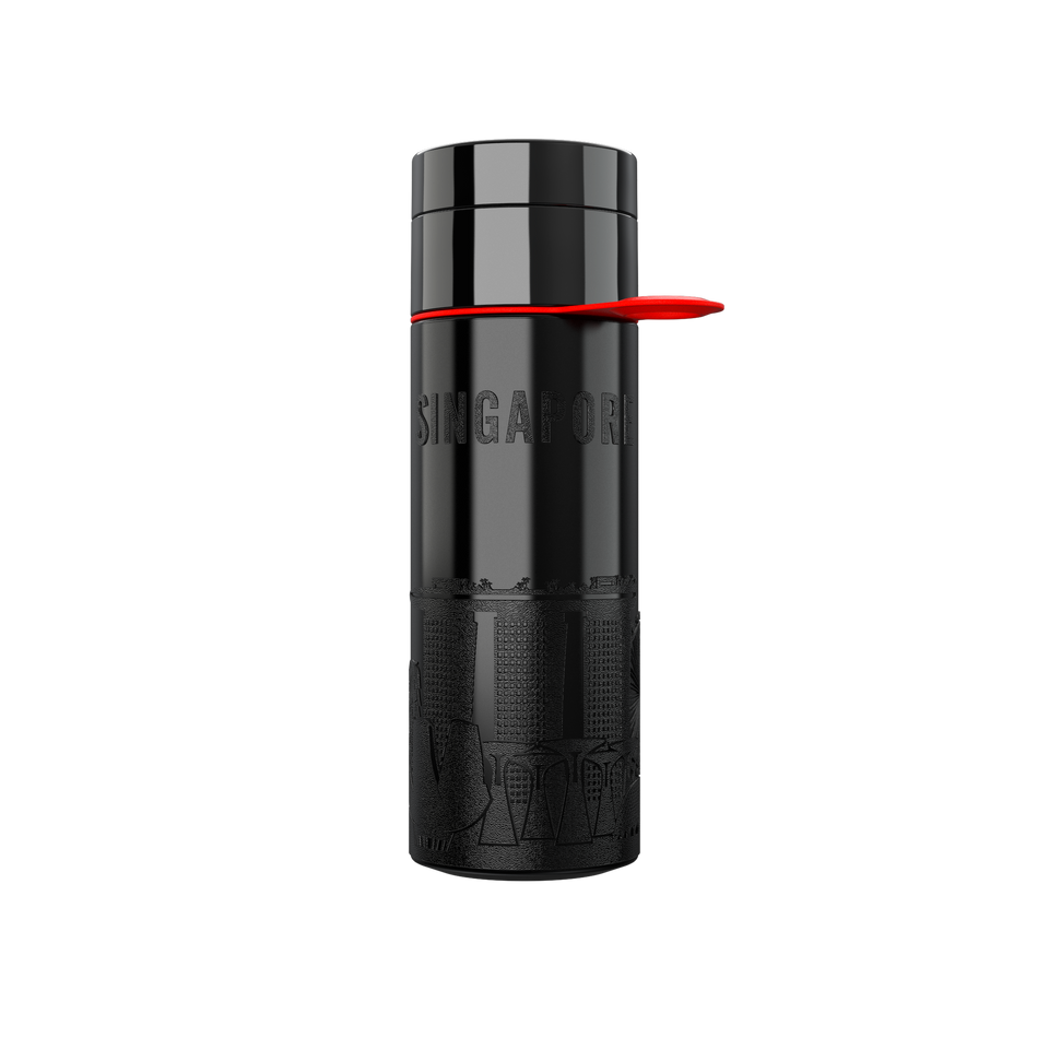Water Bottle (City Bottle) | Singapore Bottle 0.5L Bottle Color: Black | Join The Pipe