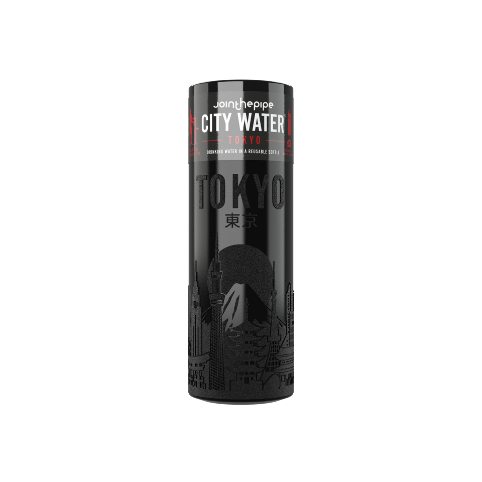 Filled Bottle | Tokyo City Water Color: Black | Join The Pipe