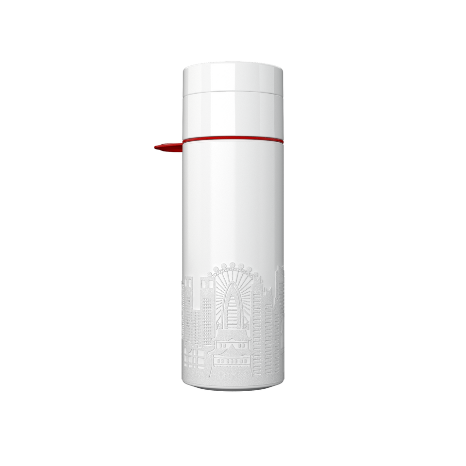 Branded Water Bottle (City Bottle) | Tokyo Bottle 0.5L Bottle Color: White, Black | Join The Pipe