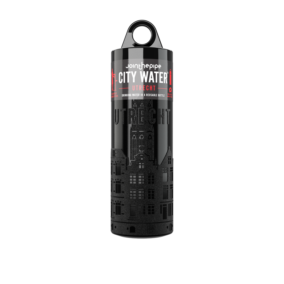 Filled Bottle | Utrecht City Water Color: Black | Join The Pipe