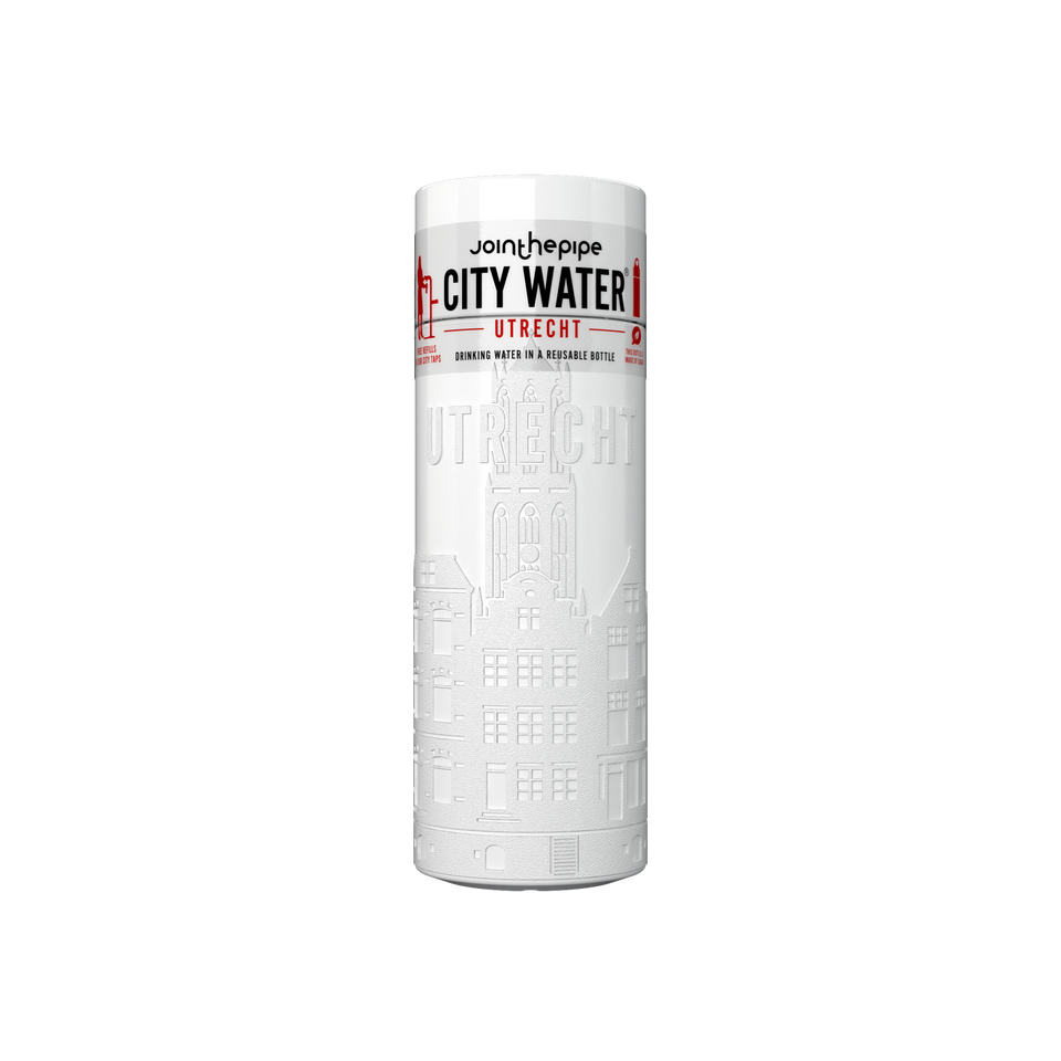 Filled Bottle | Utrecht City Water Color: White | Join The Pipe