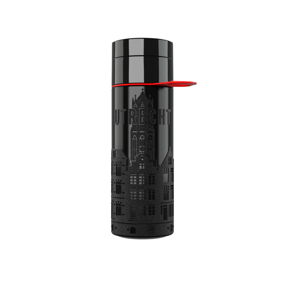 Branded Water Bottle (City Bottle) | Utrecht Bottle 0.5L Bottle Color: Black | Join The Pipe