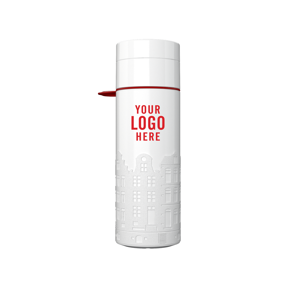 Branded Water Bottle (City Bottle) | Utrecht Bottle 0.5L Bottle Color: White, Black | Join The Pipe