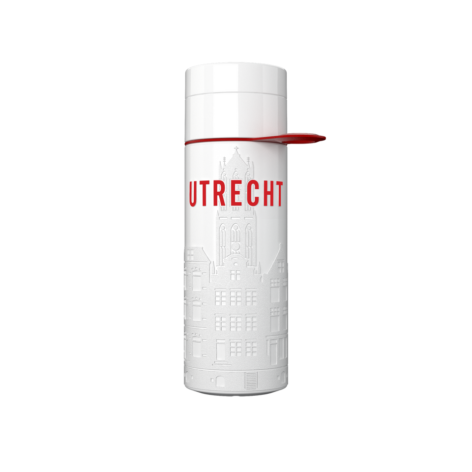Branded Water Bottle (City Bottle) | Utrecht Bottle 0.5L Bottle Color: White, Black | Join The Pipe