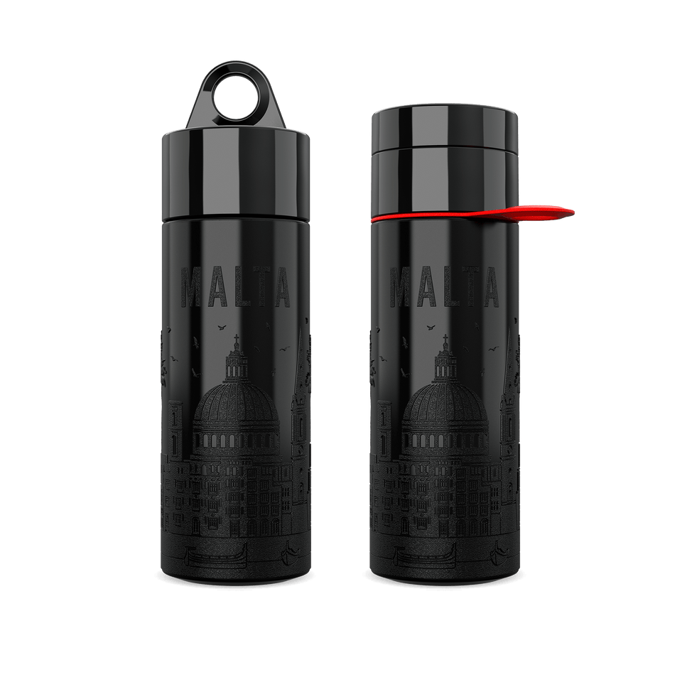 Malta Island Bottle 0.5L - Branded Water Bottle (City Bottle) | Join The Pipe