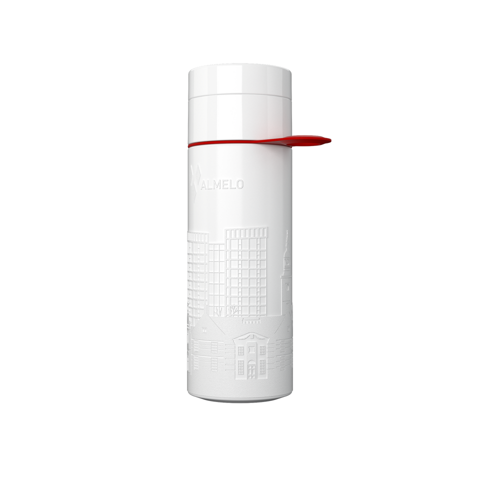 Branded Water Bottle (City Bottle) | Almelo Bottle 0.5L Bottle Color: White | Join The Pipe