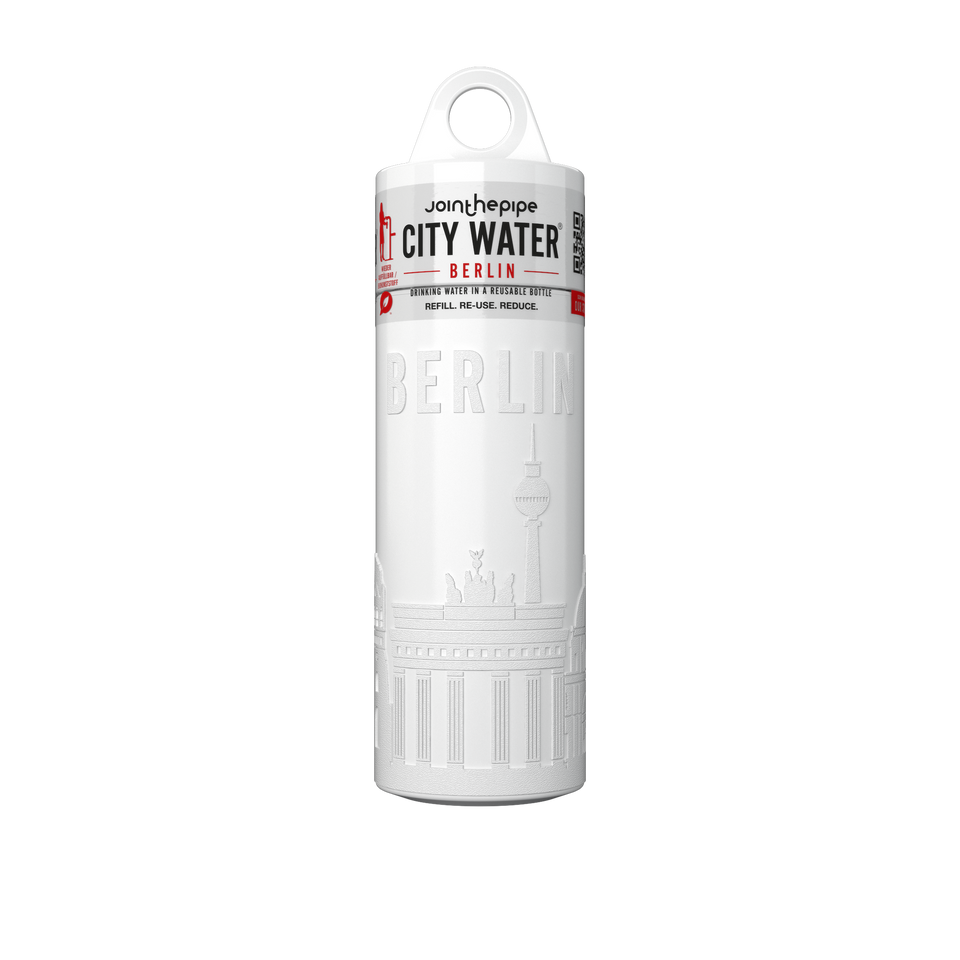 Filled Bottle | Berlin City Water Color: White | Join The Pipe