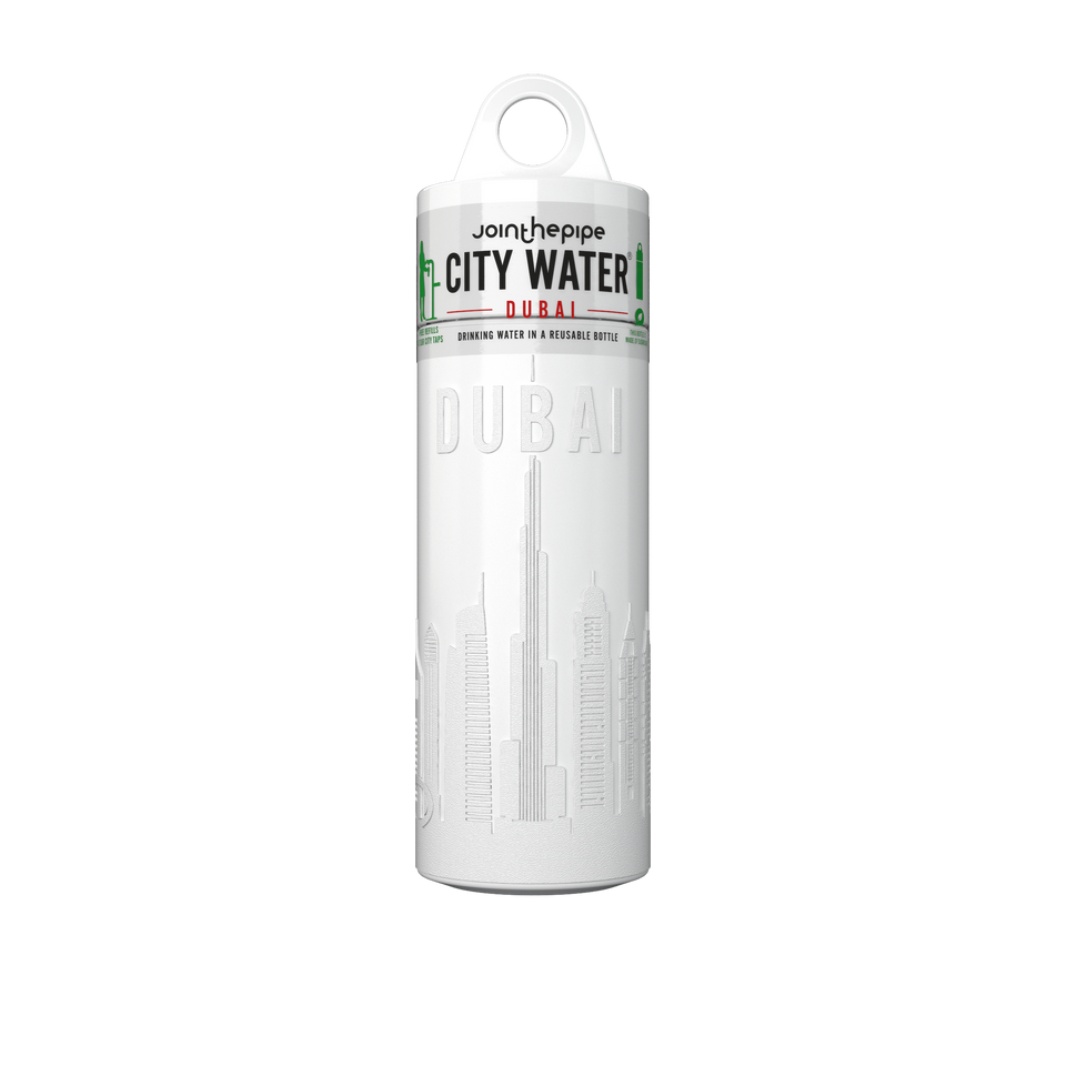 Filled Bottle | Dubai City Water Color: White | Join The Pipe
