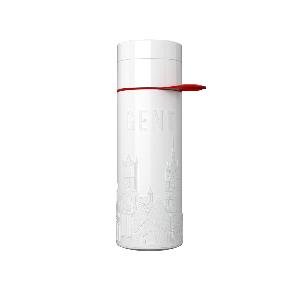 Branded Water Bottle (City Bottle) | Gent Bottle 0.5L Bottle Color: White | Join The Pipe