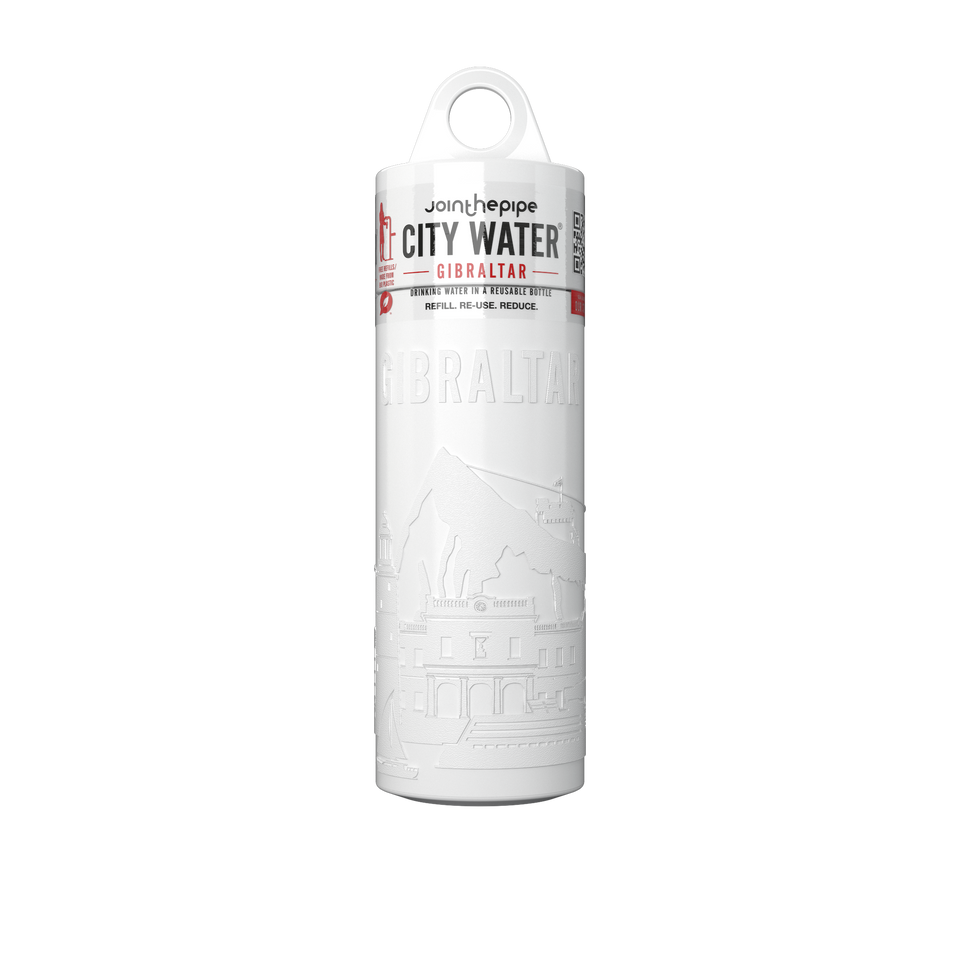 Filled Bottle | Gibraltar City Water Color: White | Join The Pipe