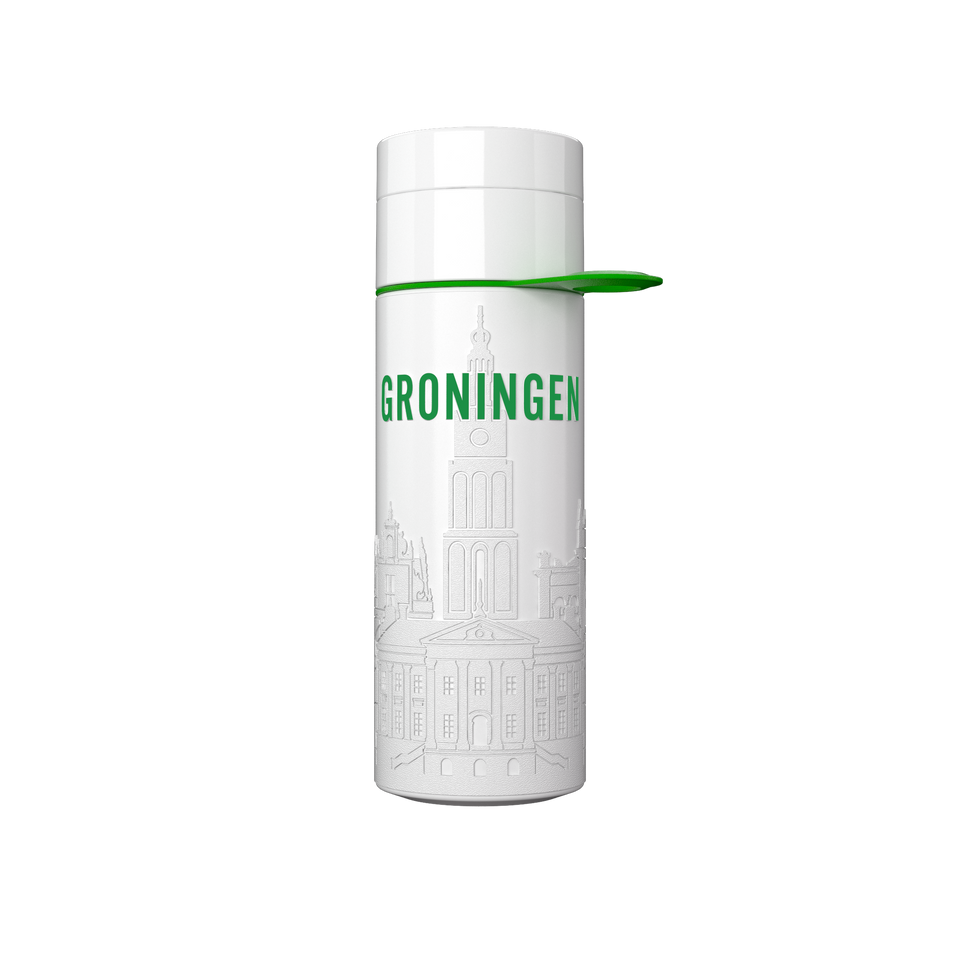 Branded Water Bottle (City Bottle) | Groningen Bottle 0.5L Bottle Color: White, Black | Join The Pipe