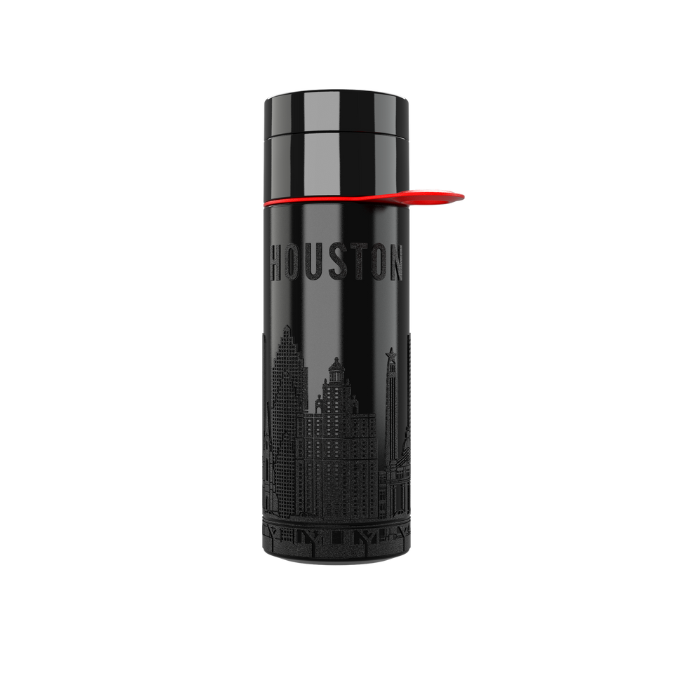 Branded Water Bottle (City Bottle) | Houston Bottle 0.5L Bottle Color: Black | Join The Pipe