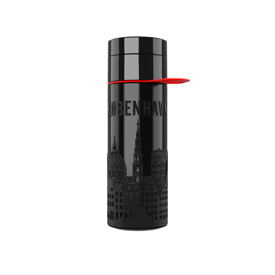 Branded Water Bottle (City Bottle) | Copenhagen Bottle 0.5L Bottle Color: Black | Join The Pipe