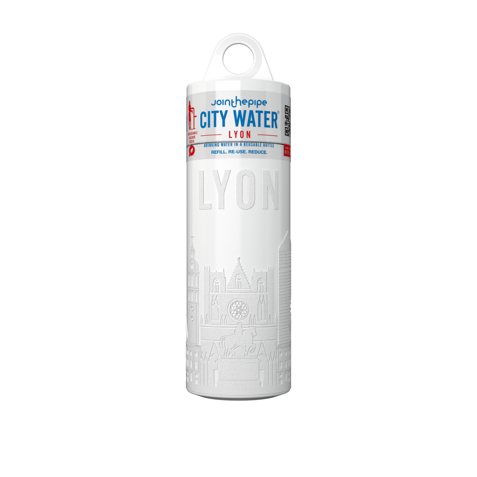 Filled Bottle | Lyon City Water Color: White | Join The Pipe
