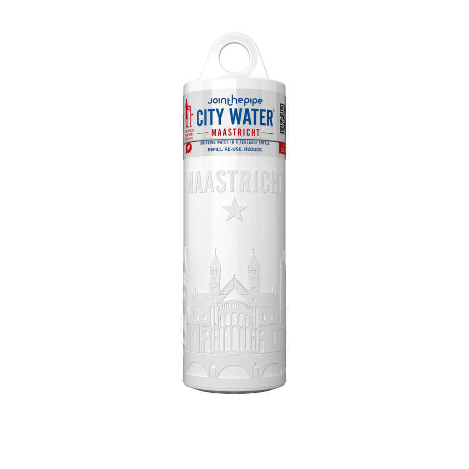 Filled Bottle | Maastricht City Water Color: White | Join The Pipe