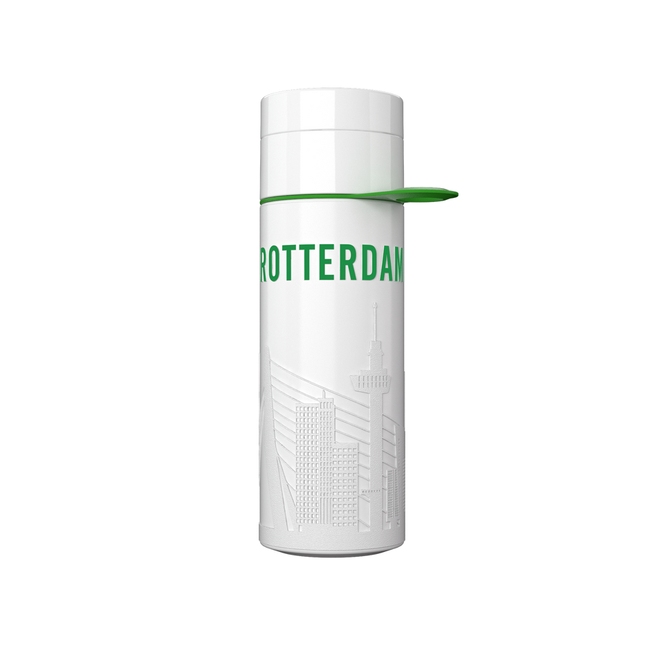 Branded Water Bottle (City Bottle) | Rotterdam Bottle 0.5L Bottle Color: White, Black | Join The Pipe