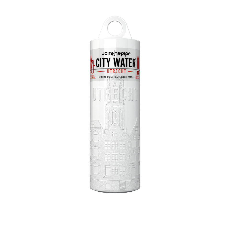 Filled Bottle | Utrecht City Water Color: White | Join The Pipe